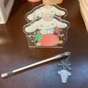 Cinnamoroll Pen Holder & Pen